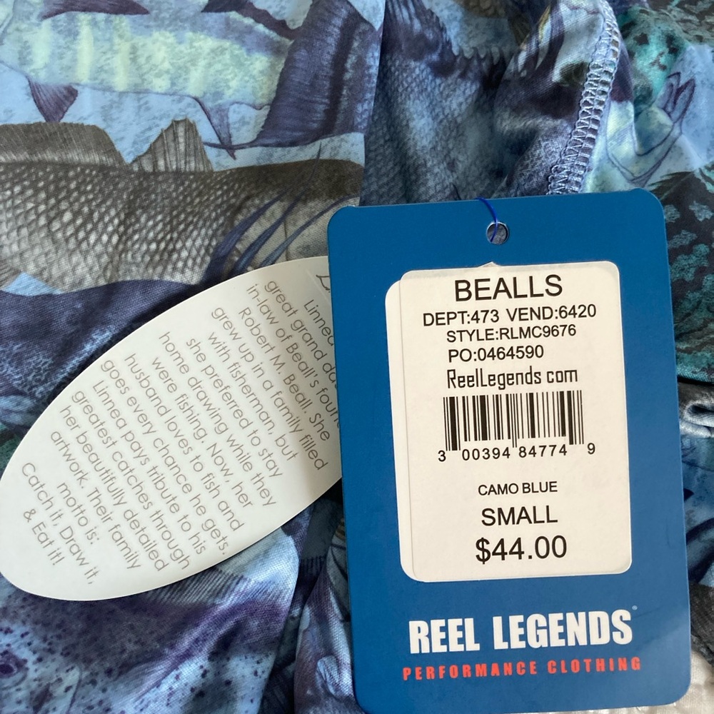 Men’s Small Swim/Fishing/Boating Long Sleeve Performance Sun Protection Shirt - Picture 8 of 8